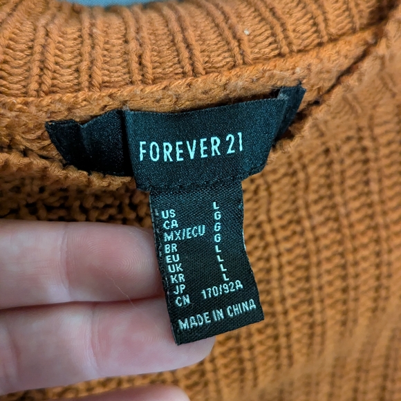 Forever 21 Women's Sweater in Rust Orange - Picture 2 of 3